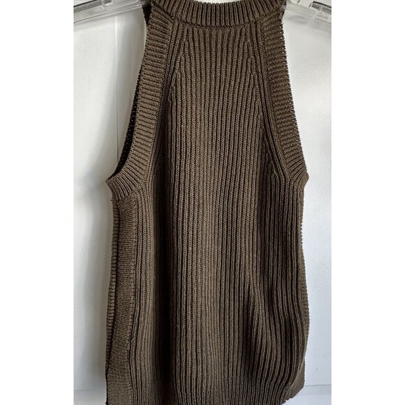Madewell Sweater Womens Size XXS‎ Valley Olive Green High Neck Tank - Picture 2 of 6